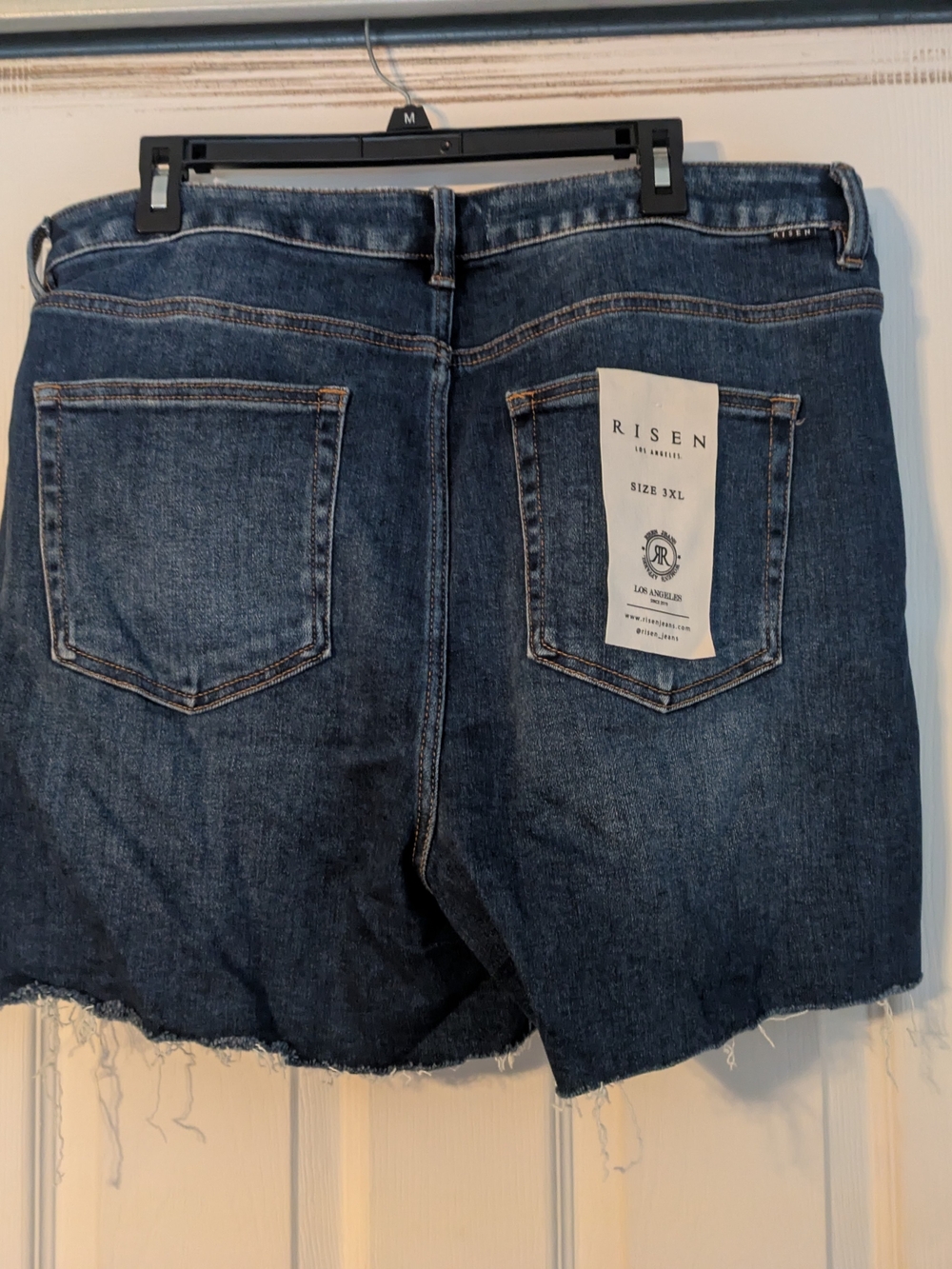 Risen Denim Shorts 3x - Dark Blue Women’s Jeans Shorts - Picture 2 of 8